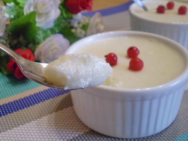 Gelatina di ricotta su una dieta proteica